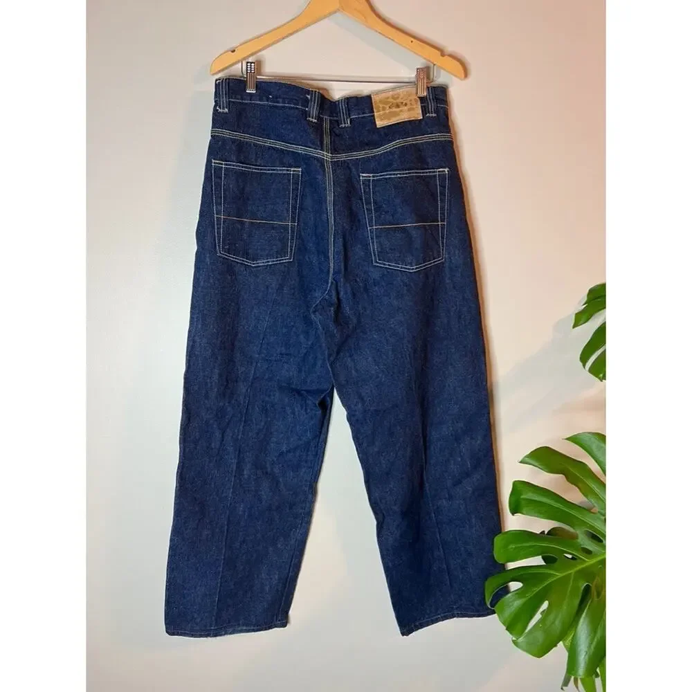 Vintage PJ Mark Jeans Men 34x32 Baggy Loose Fit Y2K Skater Embroidered Cyber